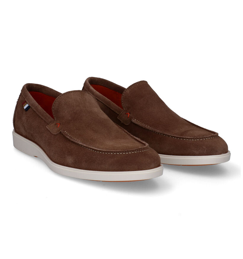 Via Borgo Chaussures à enfiler en Brun foncé pour hommes (310427)