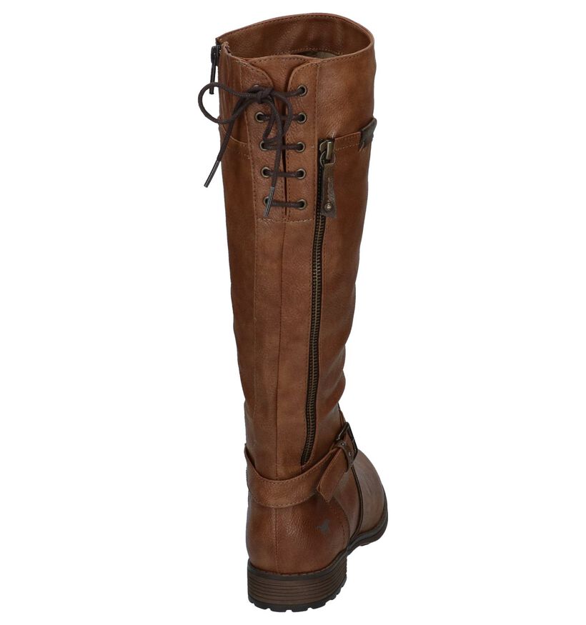 Mustang Bottes hautes en Cognac en simili cuir (259919)