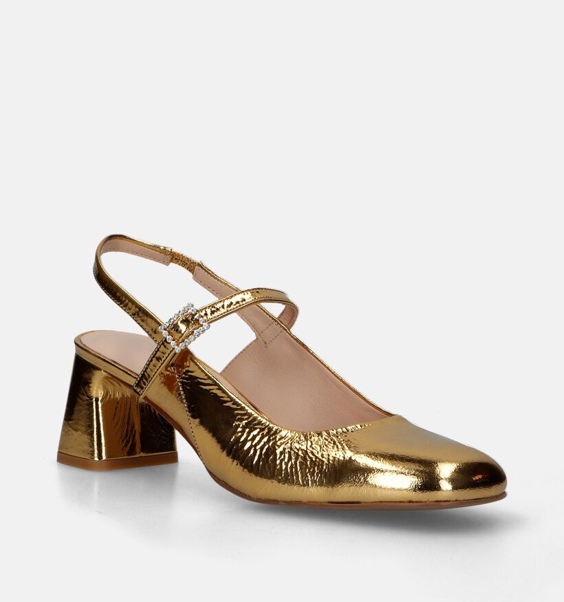 Zinda Gouden Slingback Pumps voor dames (340707)