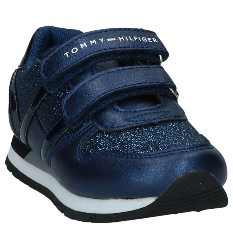 Donkerblauwe Geklede Sneakers met Glitters Tommy Hilfiger in kunstleer (225254)