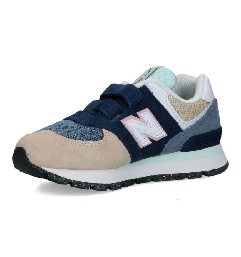 New Balance PV574 Baskets en Bleu pour filles, garçons (319254)