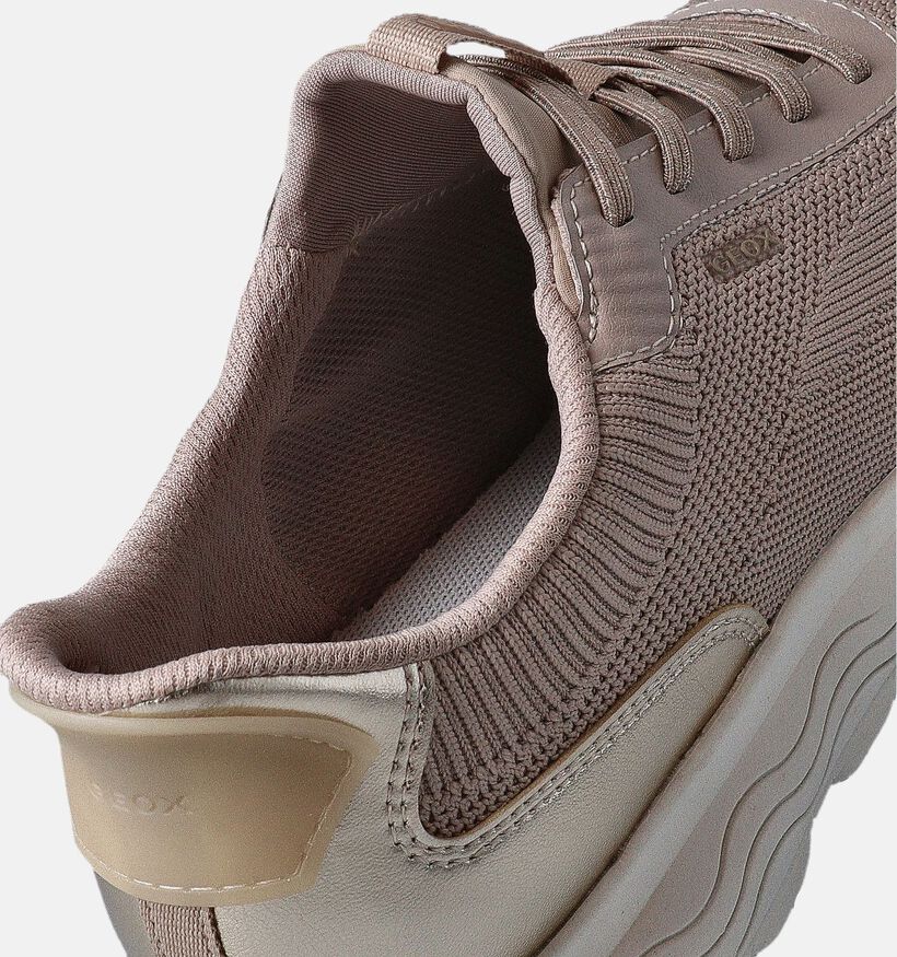 Geox Spherica Beige Sneakers voor dames (351692) - geschikt voor steunzolen