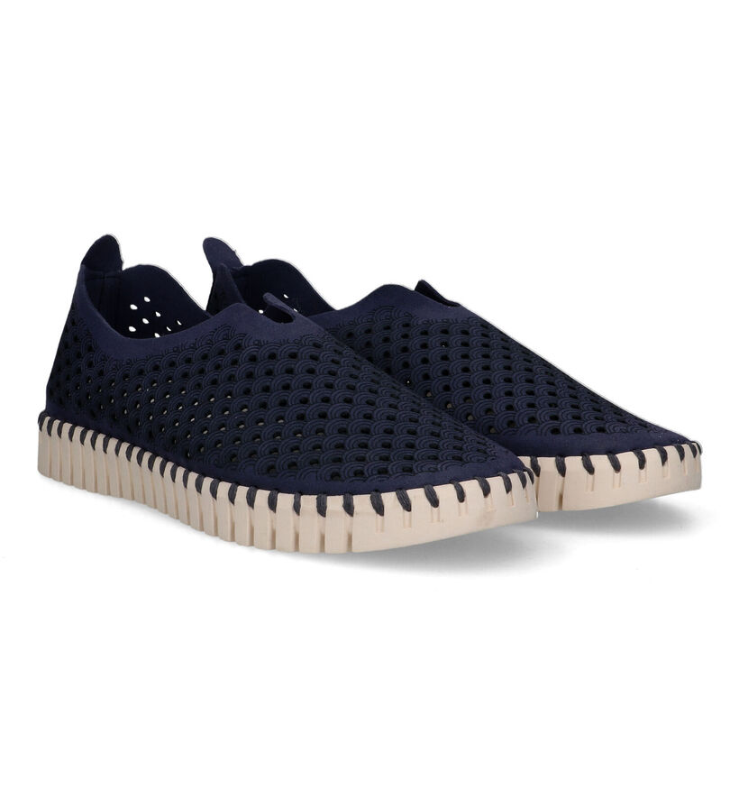 Ilse Jacobsen Tulip Chaussures à enfiler en Bleu pour femmes (340287) - pour semelles orthopédiques
