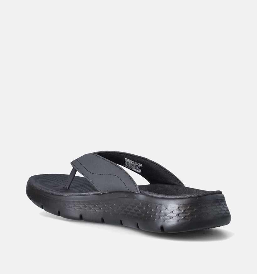 Skechers Go Walk Flex Vallejo Tongs en Noir pour hommes (354585)