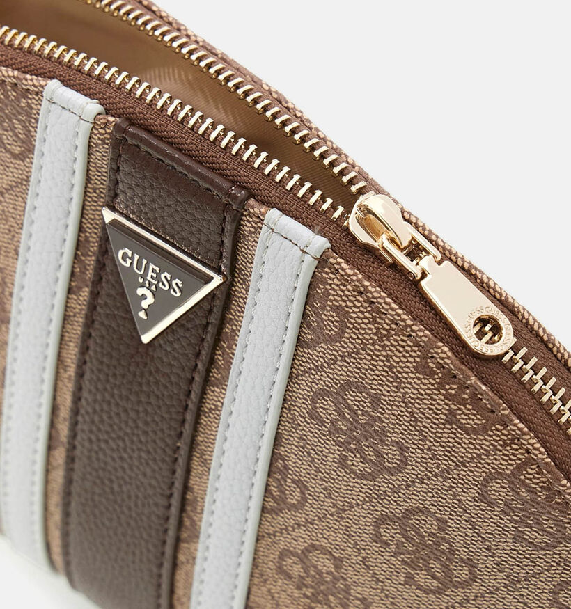 Guess Latte/Brown Logo Porte-monnaie en Marron pour femmes (375927)