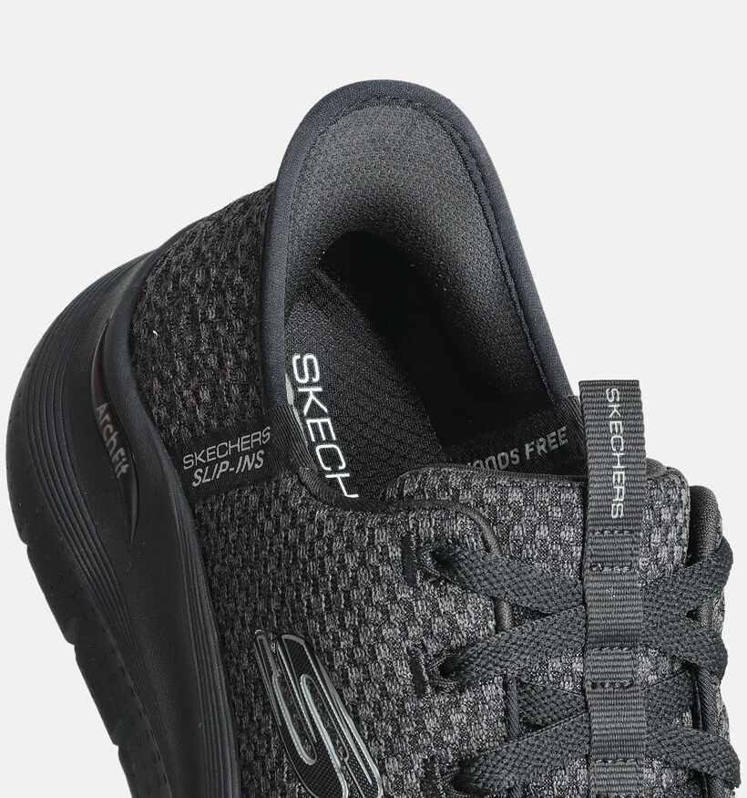 Skechers Slip-ins Arch Fit Baskets en Noir pour hommes (359740) - pour semelles orthopédiques