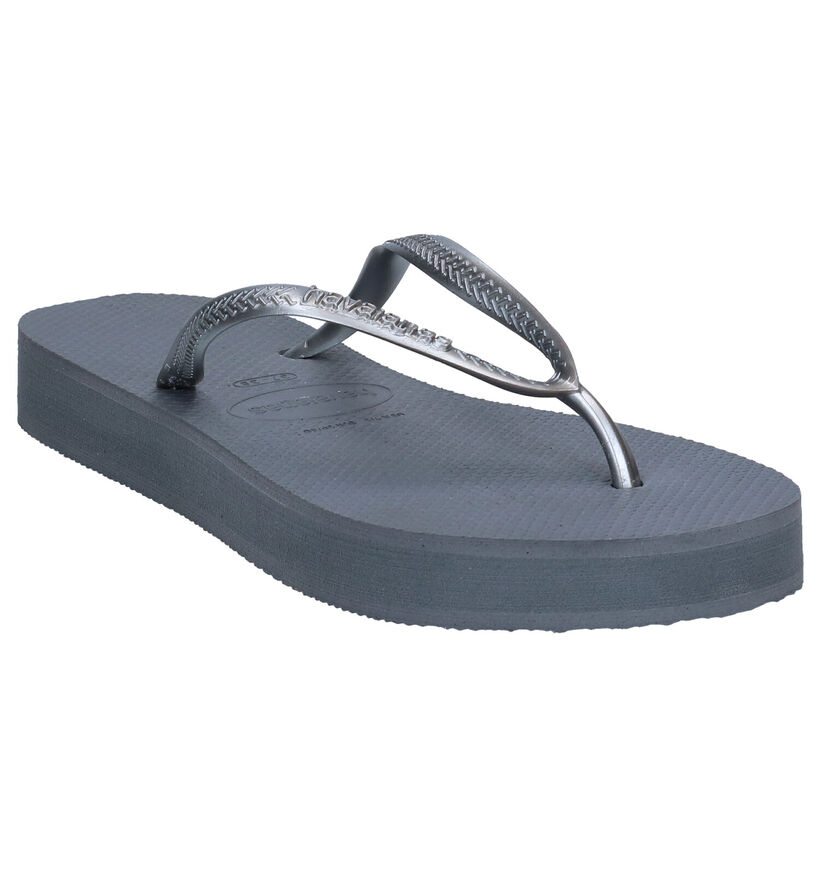 Havaianas Slim Flatform Grijze Teenslippers voor dames (300384)