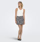 JDY Ray Jupe courte en Gris/Leopard pour femmes (359945)
