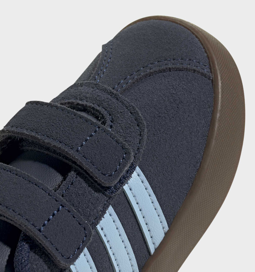 adidas VL Court 3.0 Cloudfoam Blauwe Sneakers voor jongens (380590)