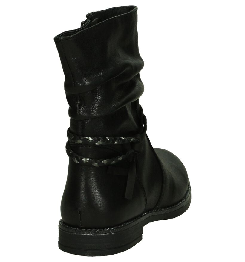 Milo & Mila Bottes basses en Noir en cuir (204660)