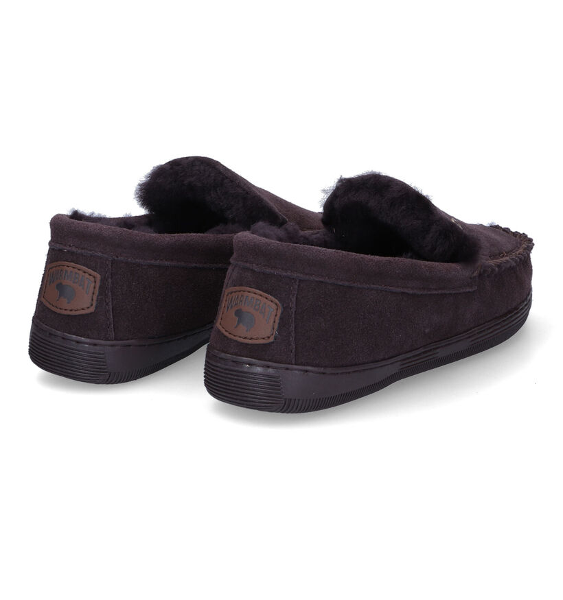 Warmbat Grizzly Pantoufles en Cognac pour hommes (314422)