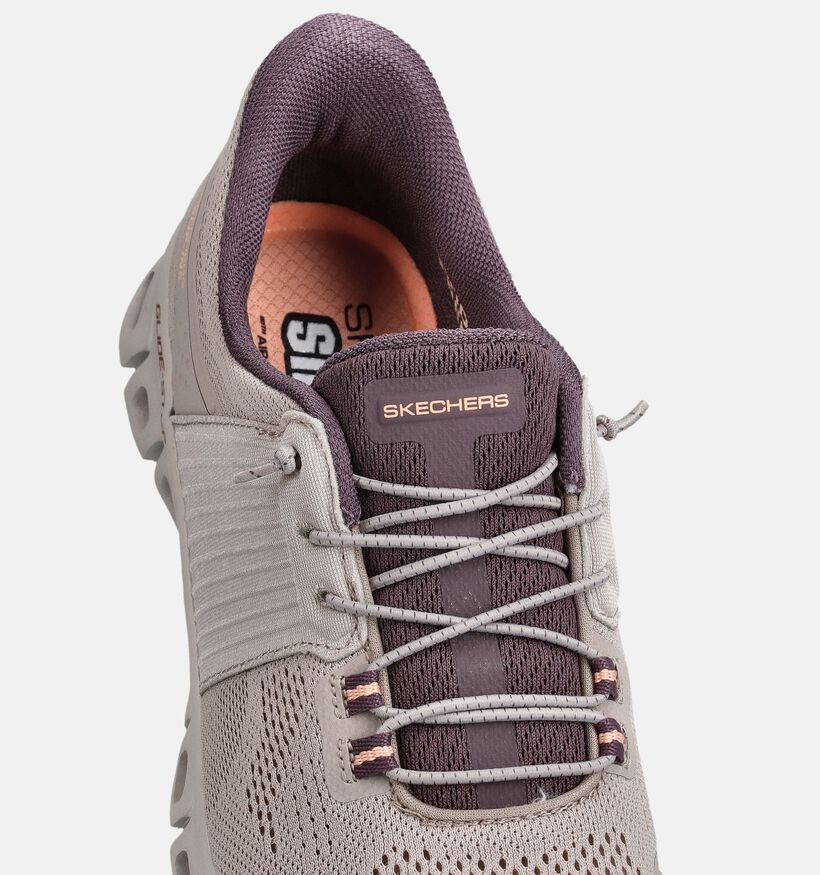 Skechers Glide-Step Stargaze Taupe Slip-ons voor dames (367838) - geschikt voor steunzolen