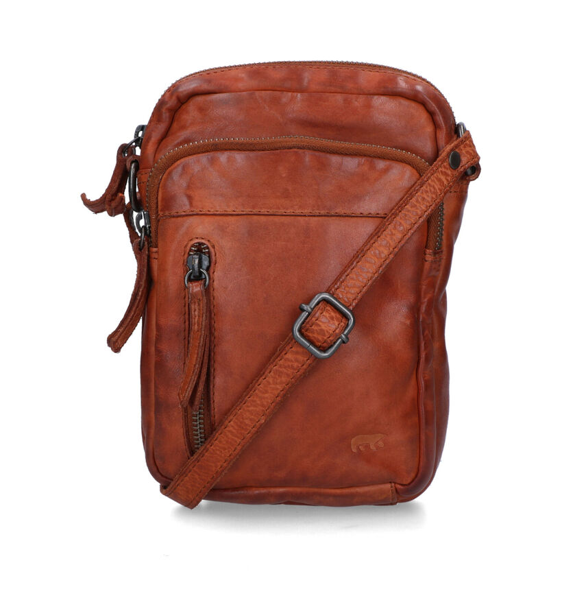 Bear Design Bruine Schoudertas voor heren (358892)