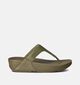 FitFlop Lulu Toepost Tongs en Vert pour femmes (353823)