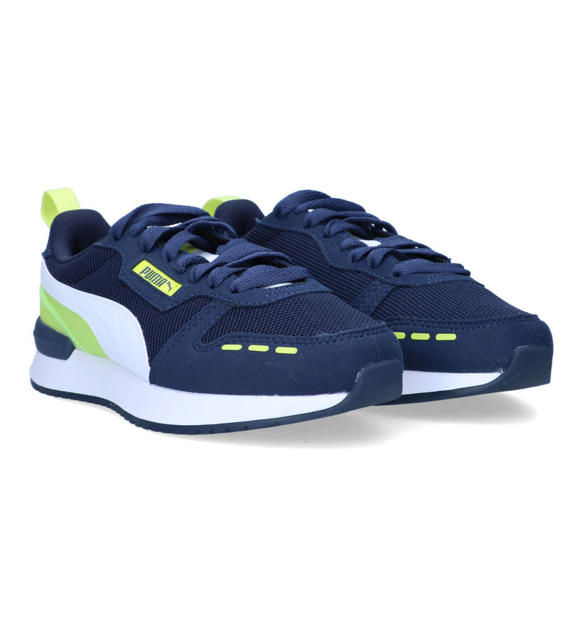 Puma R78 Blauwe Sneakers voor meisjes, jongens (318751) - geschikt voor steunzolen