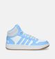 adidas Hoops 3.0 MID Baskets en Bleu pour femmes (343339) - pour semelles orthopédiques