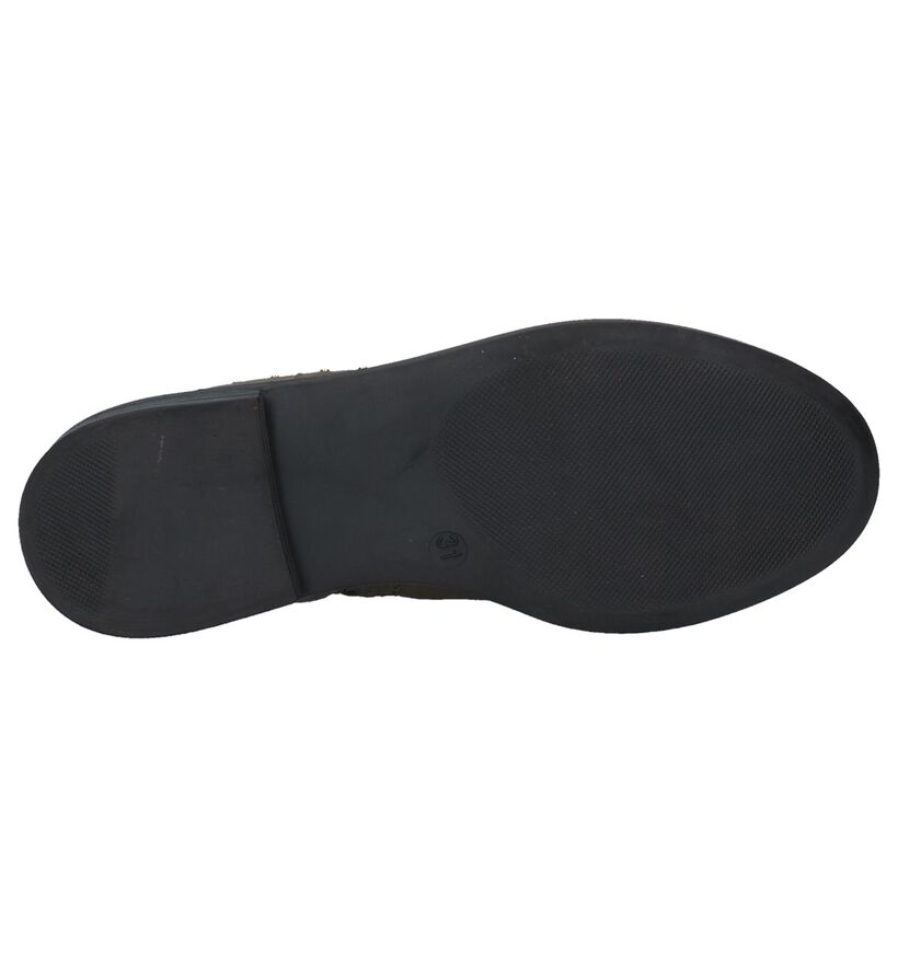 Milo & Mila Chaussures hautes en Vert olive en cuir (226033)