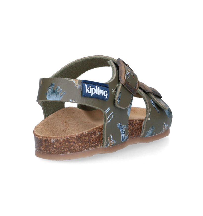 Kipling Safari Kaki Sandalen in leer (324586)