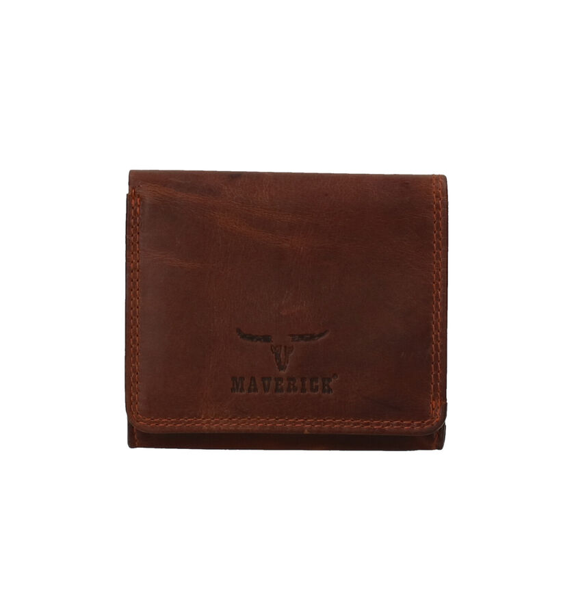 Maverick Porte-monnaie en Cognac en cuir (252754)