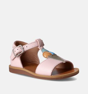 Pom d'Api Chaussons bébé Rose