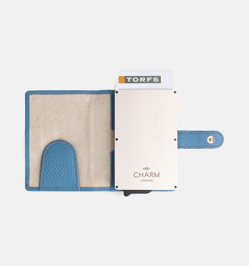 Charm London Lichtblauwe Kaartenhouder voor dames (374375)