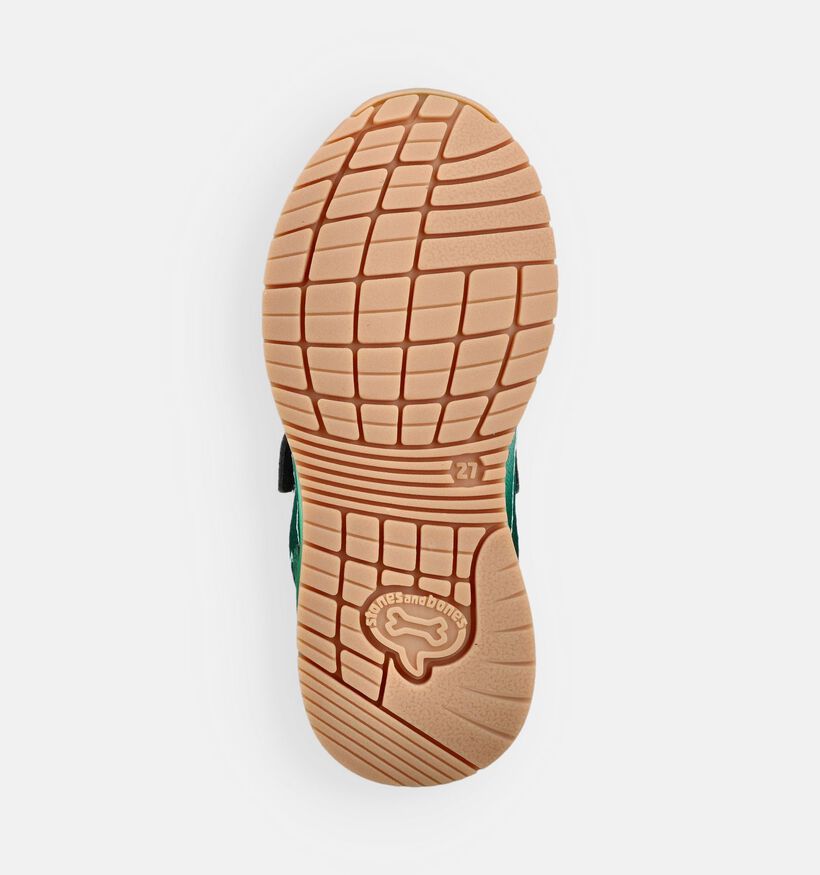 STONES and BONES Swift Groene Sneakers voor jongens (369663) - geschikt voor steunzolen