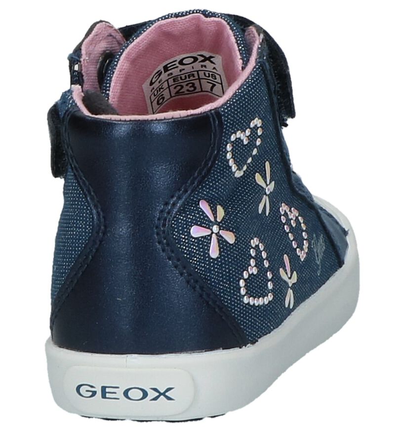 Geox Chaussures hautes en Bleu en textile (210511)