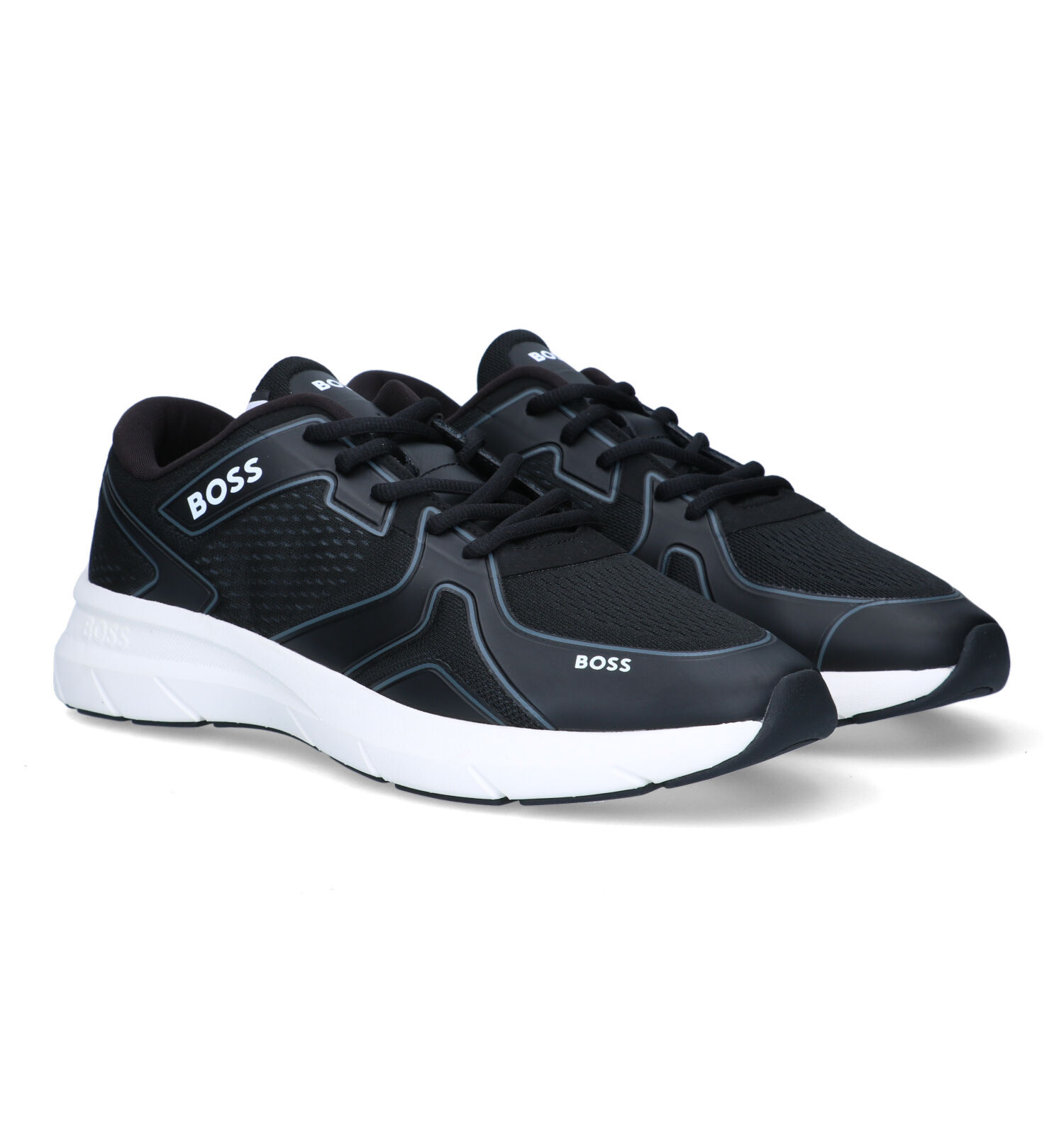 Heren best sale zwarte sneakers