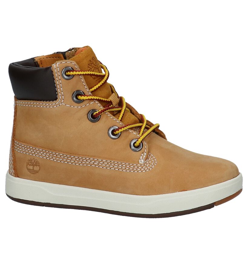 Timberland Davis Square 6 Inch Zwarte Bottines voor jongens (293805) - geschikt voor steunzolen