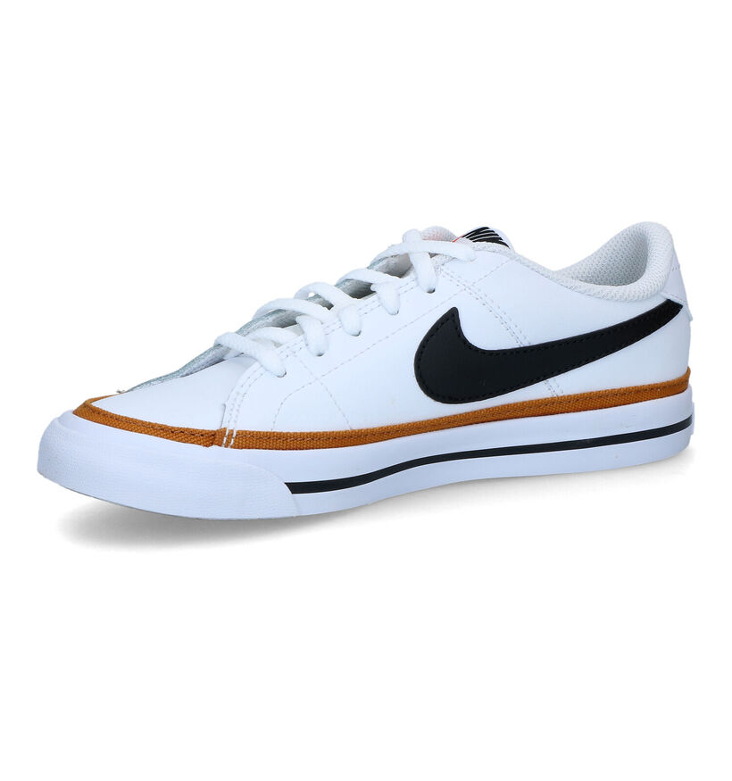 Nike Court Legacy Witte Sneakers in leer (302133)