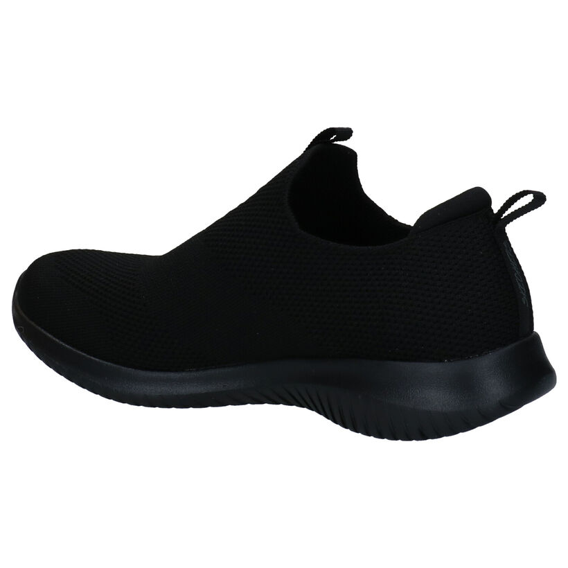 Skechers Ultra Flex First Take Zwarte Slip-on Sneakers voor dames (310629) - geschikt voor steunzolen