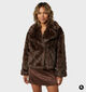 Laurent David Manteau court en Marron pour femmes (382020)