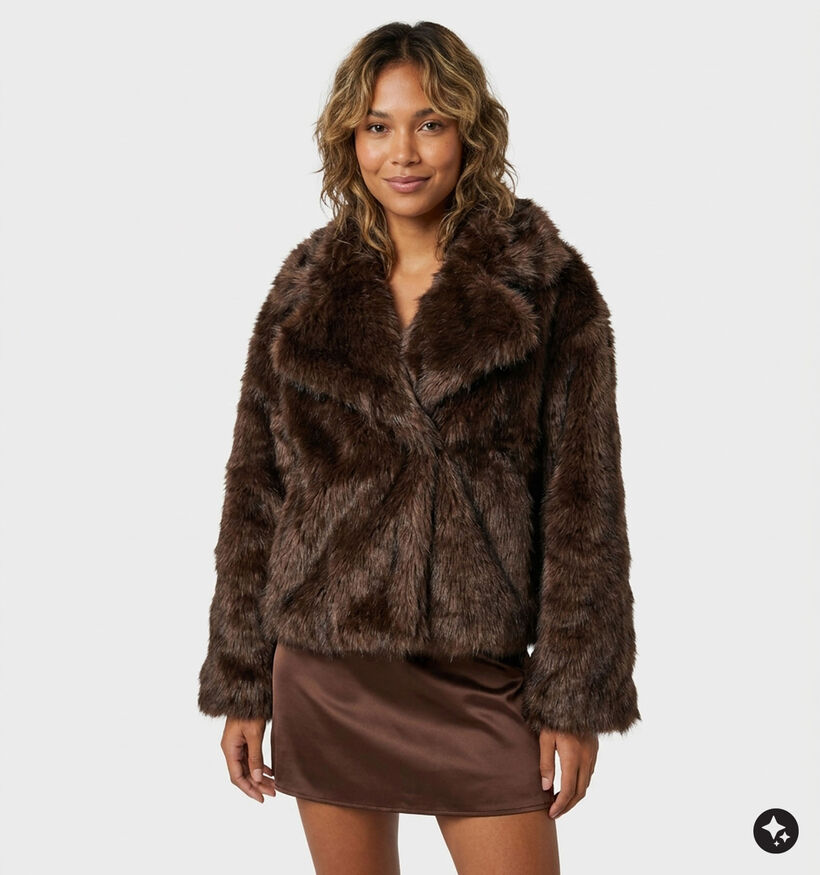 Laurent David Manteau court en Marron pour femmes (382020)