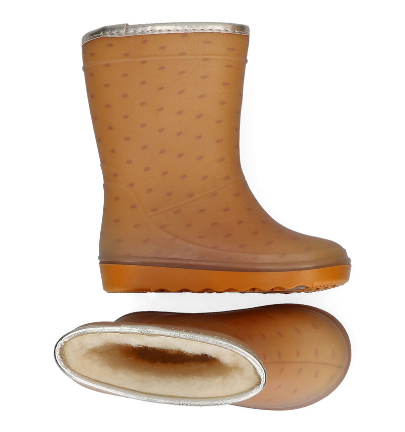 Enfant Bottes de pluie en Beige foncé pour filles (297697)