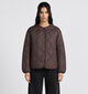 Vila Dune Light Manteau court en Brun fonc&eacute; pour femmes (378453)