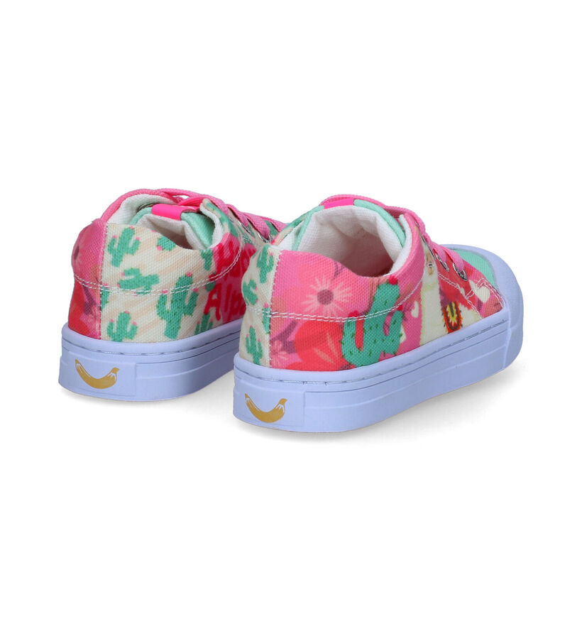 Go Banana's Alpaca Roze Sneakers voor meisjes (303317) - geschikt voor steunzolen