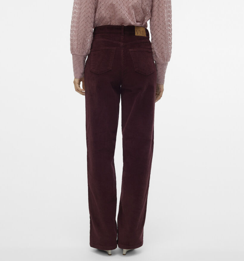 Vero Moda Tessa Corduroy Pantalon en Bordeaux pour femmes (361200)