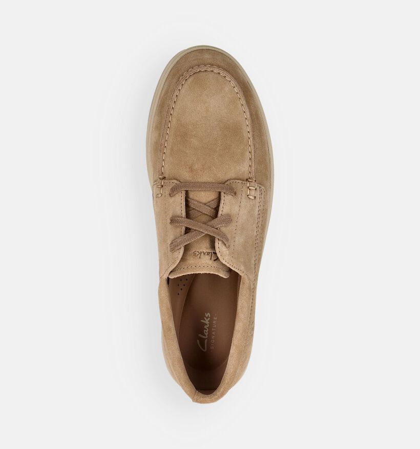 Clarks Lockford Beige Bootschoenen voor heren (370691) - geschikt voor steunzolen