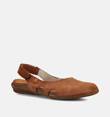 El Naturalista Chaussures plates Noir/Cognac