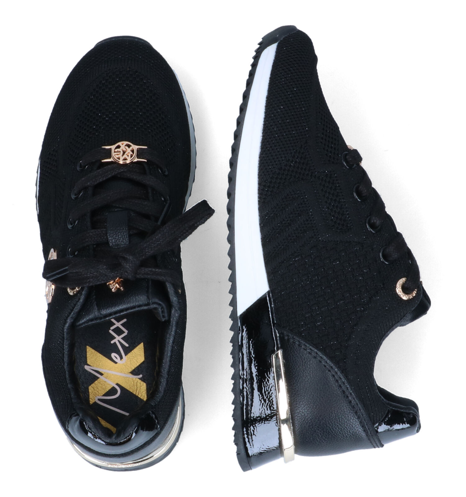 Zwarte glitter on sale sneakers