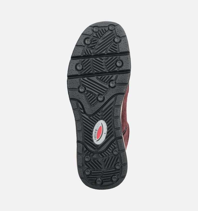 Gabor Comfort Baskets en Rouge fonc&eacute; pour femmes (376953) - pour semelles orthop&eacute;diques