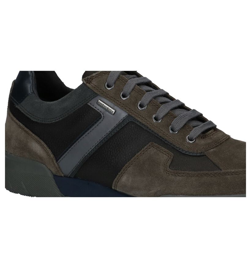 Casual Schoenen Taupe Geox Redward in leer (223754)