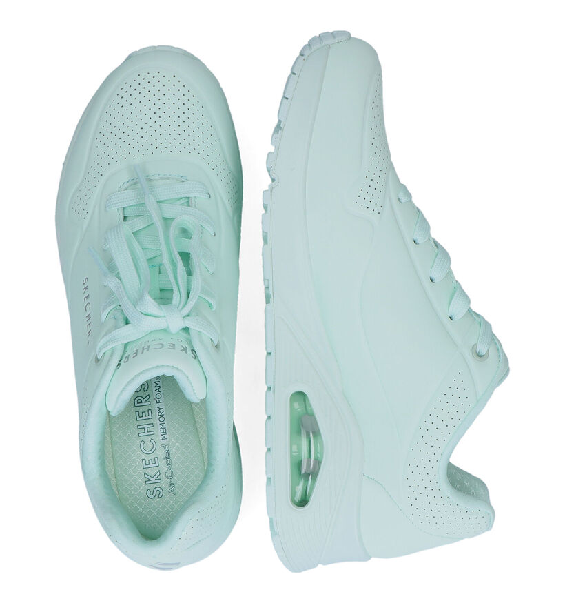 Skechers Uno Frosty Kicks Baskets en Mauve pour femmes (334206) - pour semelles orthopédiques