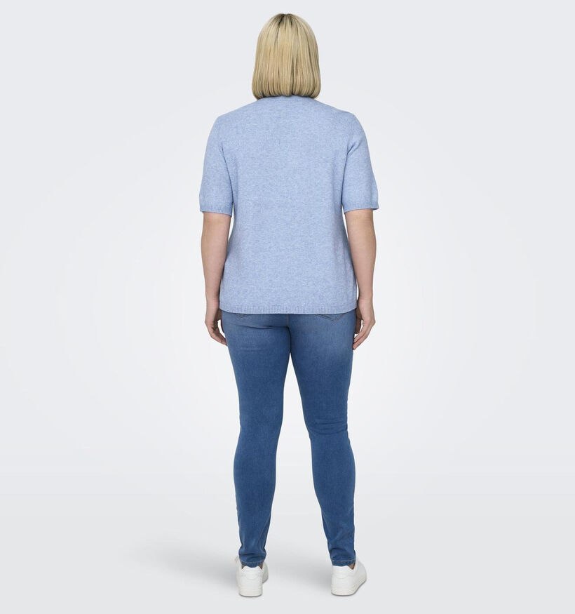 ONLY Carmakoma Margareta Blauwe T-shirt voor dames (353245)