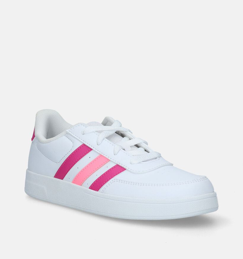 adidas Breaknet 2.0 K Witte Sneakers voor meisjes (334809) - geschikt voor steunzolen