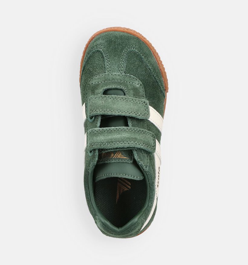 Gola Harrier Strap Groene Sneakers voor jongens, meisjes (368599) - geschikt voor steunzolen