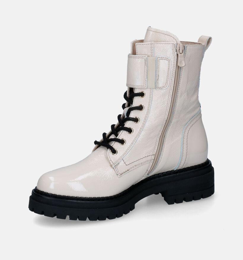 Avena Boots à lacets en Écru pour femmes (316059)