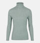 The Korner Turtleneck Pull en Vert pour femmes (382180)