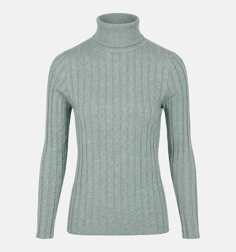 The Korner Turtleneck Pull en Vert pour femmes (382180)