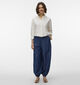 Vero Moda Zitta Balloon Pantalon en Bleu fonc&eacute; pour femmes (374972)